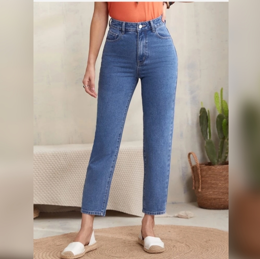 Shein Women's Emery Rose Jeans Size Large Mom Jeans Style